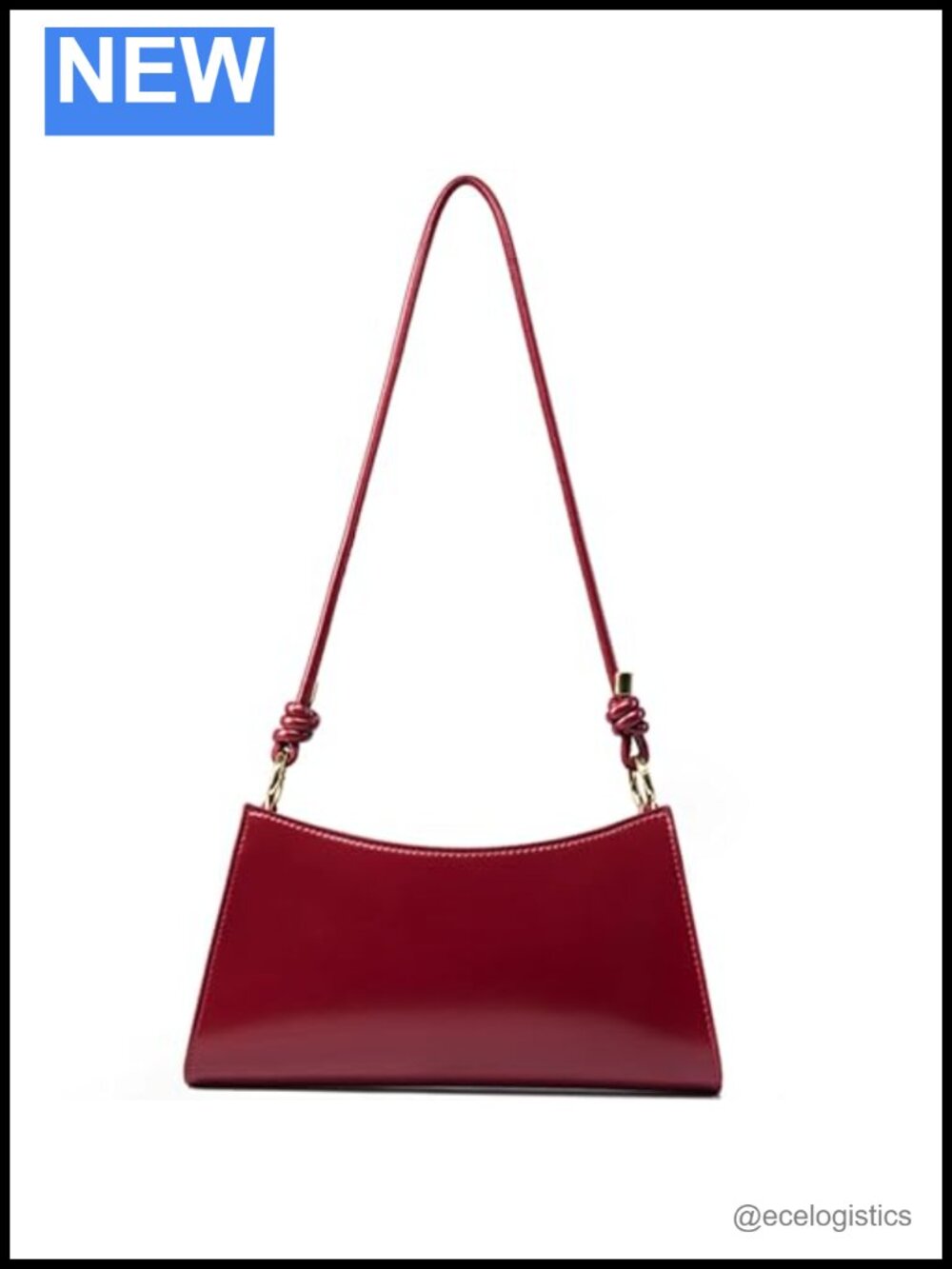 Genuine Leather Evening Bag Hobo Shoulder Bag Underarm Handbag